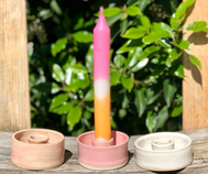 candle holders, made with love