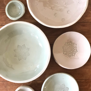 ceramics in pretty pastels 