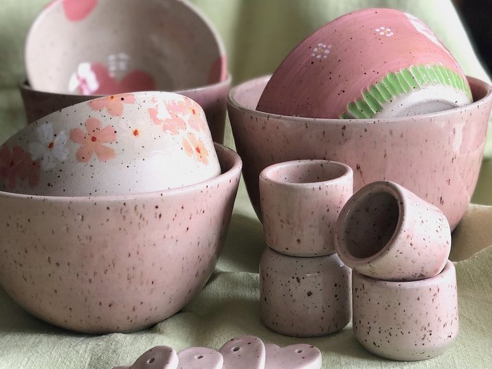 rosa keramik